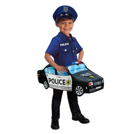 Costume de promenade en voiture de police pour tout-petits 3-4T