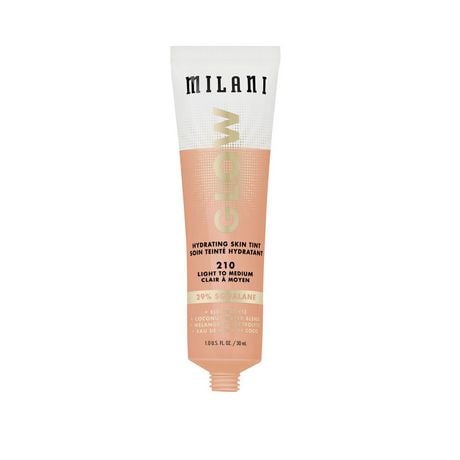 Milani Glow Hydrating Skin Tint - Light To Medium 210, Hydrating Skin Tint