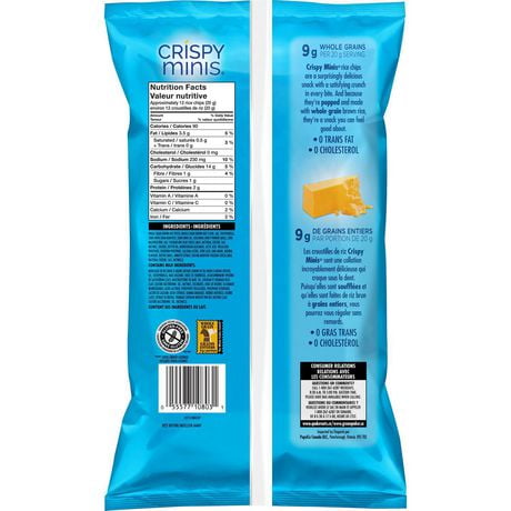 Quaker Crispy Minis Cheddar Rice Chips | Walmart.ca