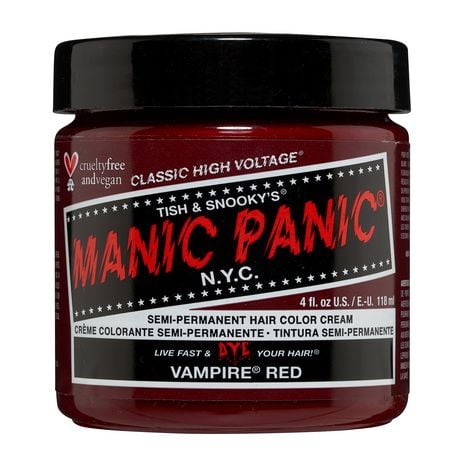 Manic Panic - Vampire Red, Semi-permanent hair color cream 118 mL