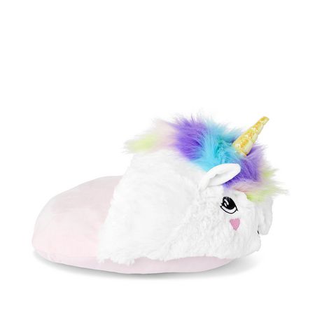 George Girls' Rainbow Unicorn Toezies Slipper | Walmart Canada