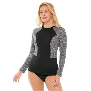FOREYOND Plus Size Rash Guard Shirt for Women Short Sleeve UPF 50+ Sun  Protection Swimwear Swim Top