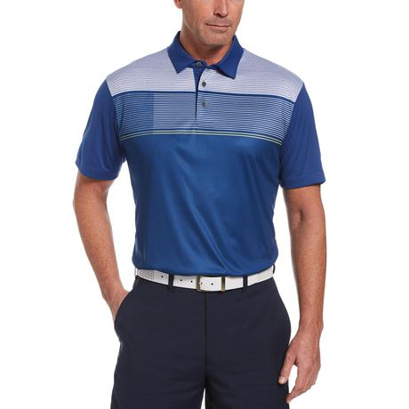 Men's Performance Short Sleeve Printed Golf Polo Shirt | Walmart Canada