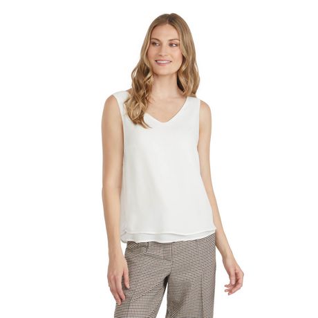 Mexx Women’s Reversible V-Neck Pleated Tank Top | Walmart Canada