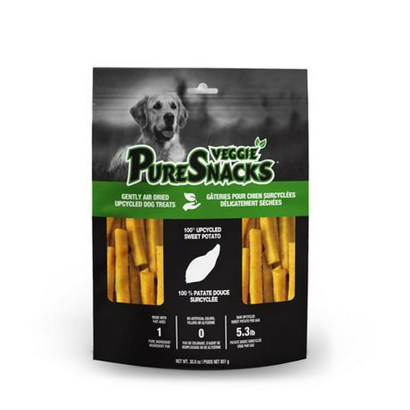 PureSnacks Air Dried Upcycled Sweet Potato Jerky for Dogs, 30.0oz | 851g