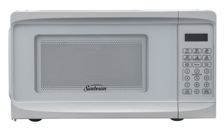 Sunbeam 0.7 cu ft White Counter Top Microwave | Walmart Canada