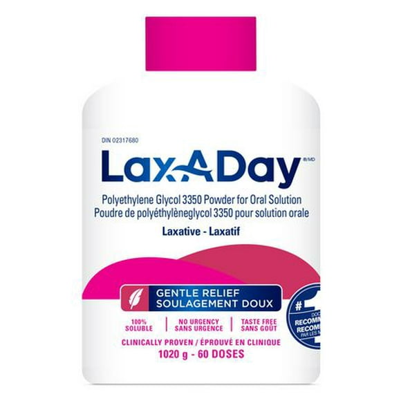 Lax-A-Day® Laxative Powder, 1020g - 60 Doses