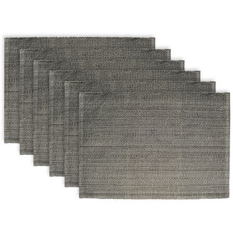 Fabstyles Casual Classic Cotton Placemats Set of 6 Machine Washable Heavyweight Table Mats