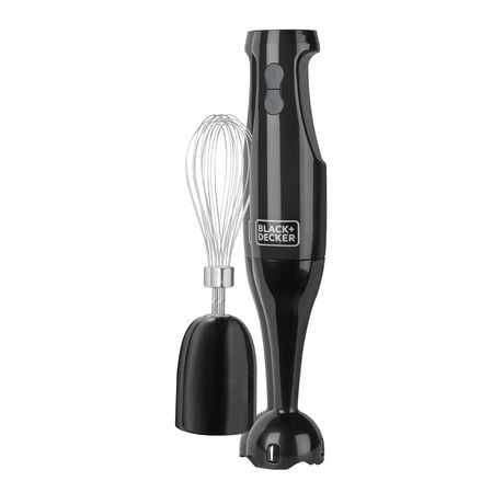 Black + Decker HB2401B 200W 2-Speed Immersion Blender, Black, Power to blend in the palm of the hand