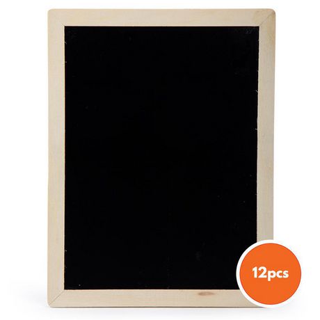 Time 4 Crafts 12-Pack Unfinished DIY Wooden Chalkboard Set | Walmart Canada