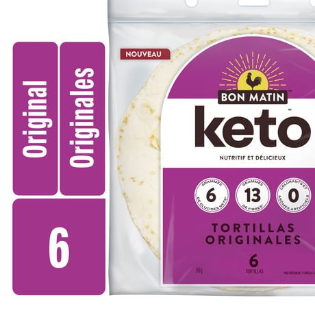 Bon Matin™ Keto Original Tortillas, Pack of 6; 246 g