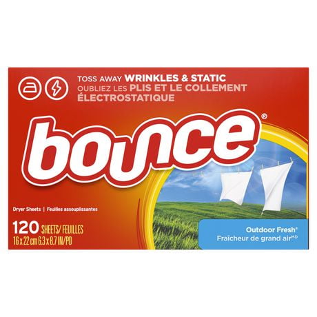 Bounce Dryer Sheets, Outdoor Fresh Scent, 120 Sheets