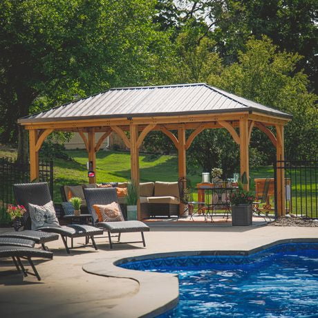 Backyard Discovery Gazebo/abri d'auto Barrington 20' x 12'