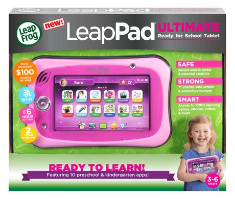 Green LeapFrog LeapPad Ultimate Ready for School Tablet 