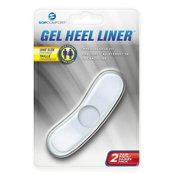 SofComfort Gel Heel Liner - Pack of 2, Prevents heel slippage