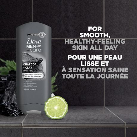 Dove Men +Care® Charcoal and Clay Body Wash 400ml ...