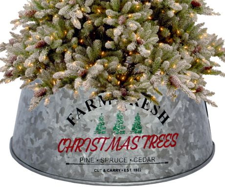 Holiday Time Galvanize Steel Farm Fresh Mini Tree collar | Walmart Canada