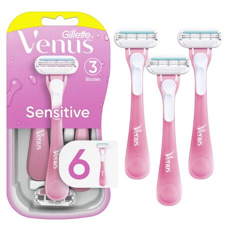 Venus Sensitive Women's Disposable Razor, 6CT