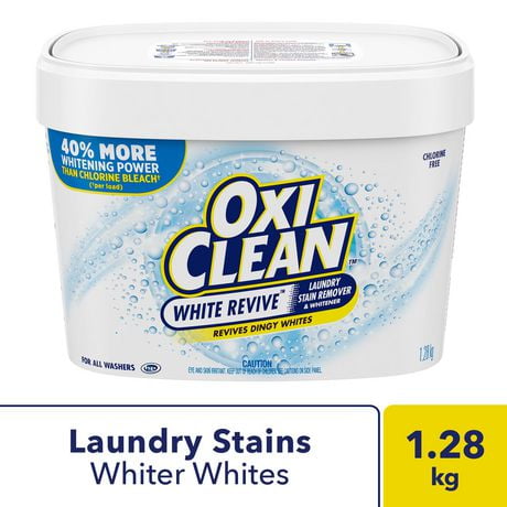 Détachant à lessive OxiClean Ravive Blanc 1,28kg Poudre