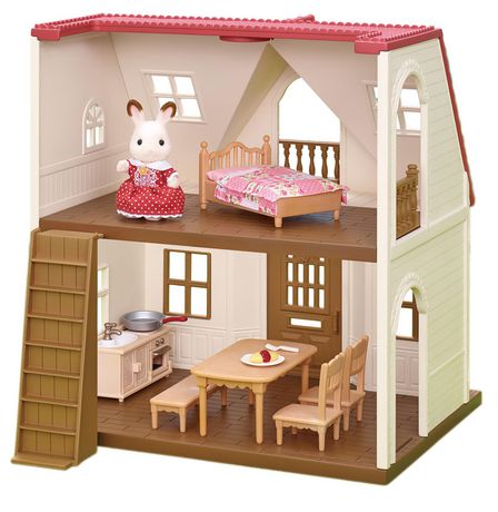 Kit maison de poupée 4-5 ans avec meubles et accessoires de maison