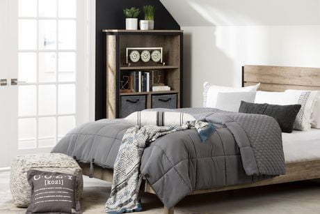 Douillette Matelassée Avec Taies D Oreiller Lodge Gris De Meubles South Shore Walmart Canada