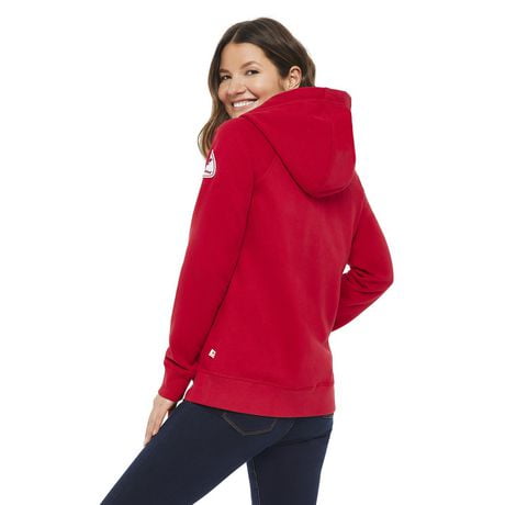 red full zip fleece