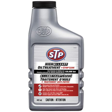 STP High Mileage Oil Treatment + Stop Leak, CA, High Mileage Oil Treatment + Stop Leak CA