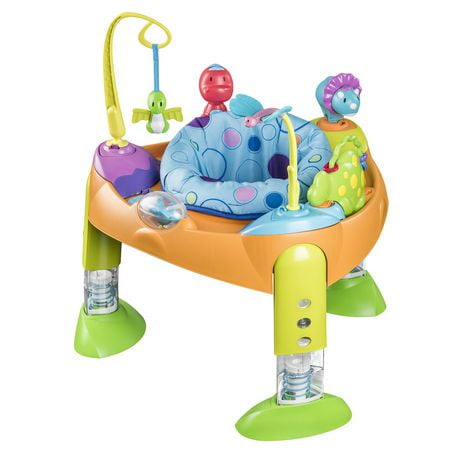 Evenflo ExerSaucer Fast Fold And Go Bounce a Saurus Activity Center Walmart