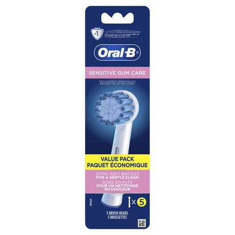 Oral-B Sensitive Gum Care Replacement Brush Heads, 5CT