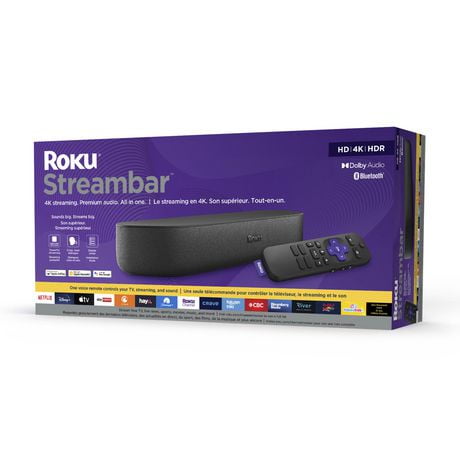 Roku Streambar 9102CA, 4K streaming and premium audio