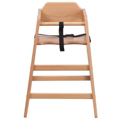 Chaise Haute Pour Bebe Empilable En Bois Naturel De La Serie Hercules Walmart Canada