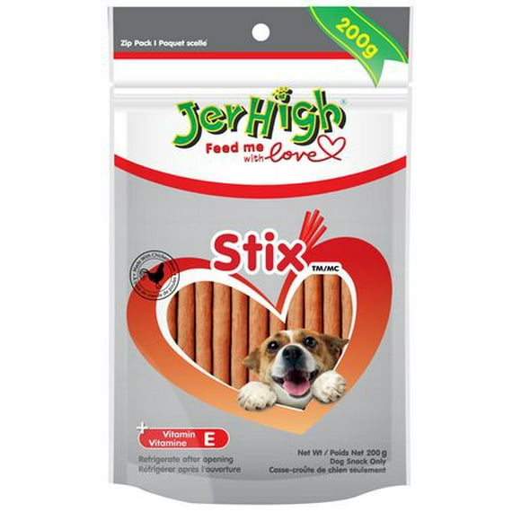 Casse-croûte sec Stix de JerHigh pour chiens 200 g