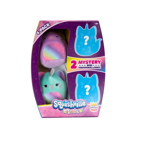 Squishville by Squishmallow Caticorn Squad 4-Pack