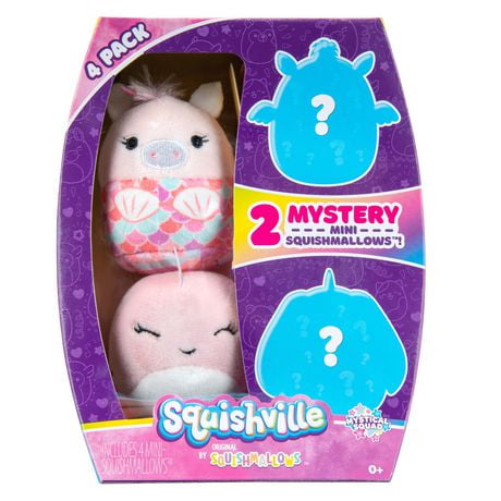 Squishville par Squishmallow équipe mystique lot de 4