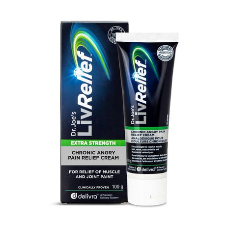 LivRelief extra forte analgésique pour la douleur chronique, 100g Crème anti-douleur puissante