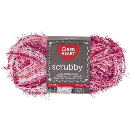Red Heart® Scrubby™ Yarn, Polyester #4 Medium, 3.5oz/100g, 92 Yards