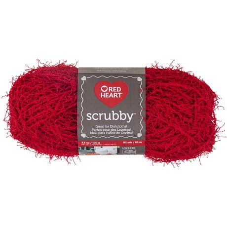 Red Heart® Scrubby™ Yarn, Polyester #4 Medium, 3.5oz/100g, 92 Yards