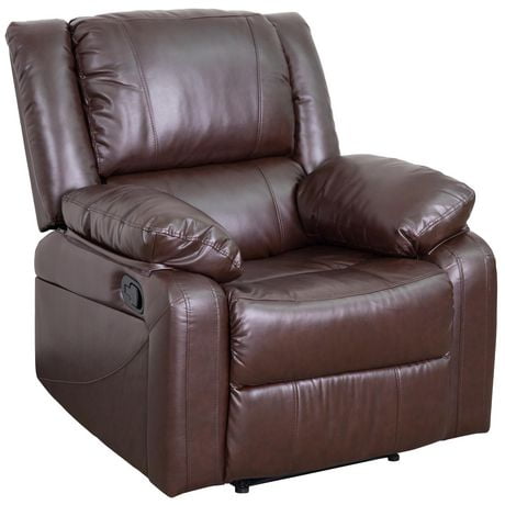 Fauteuil inclinable en cuir noir de la série Harmony