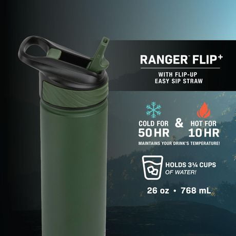 Tal Double Wall Insulated Stainless Steel Ranger Flip Tumbler, 26oz ...