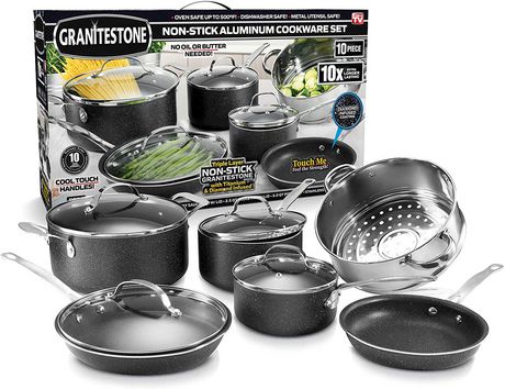 Tramontina Primaware 18 Piece Non-stick Cookware Set, Steel Gray  16017117860