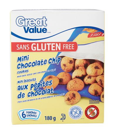Great Value Gluten Free Mini Chocolate Chip Cookies ...