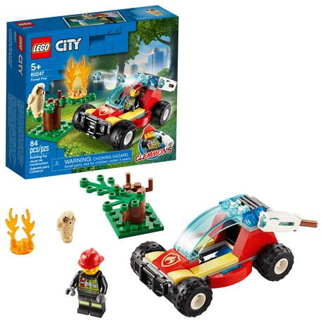 LEGO City L’incendie dans la forêt 60247, Ensemble de construction (84 pièces)