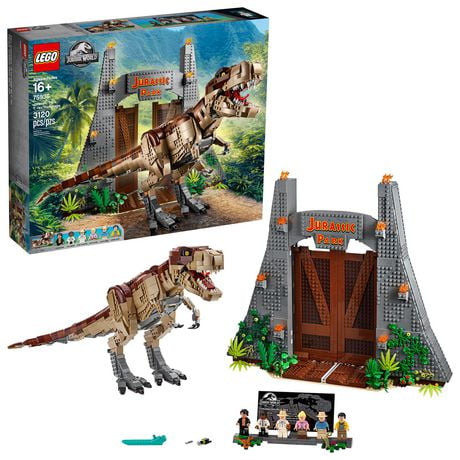 LEGO Jurassic World Jurassic Park: T. rex Rampage 75936 Toy Building Kit (3120 Piece)