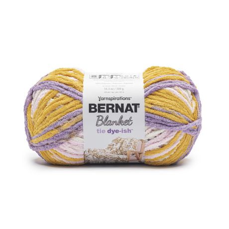 Bernat® Blanket Tie Dye-ish™ Yarn, Polyester #6 Super Bulky, 10.5oz ...