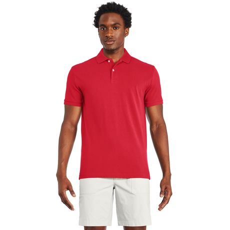George Men's Short Sleeve Solid Pique Polo | Walmart Canada