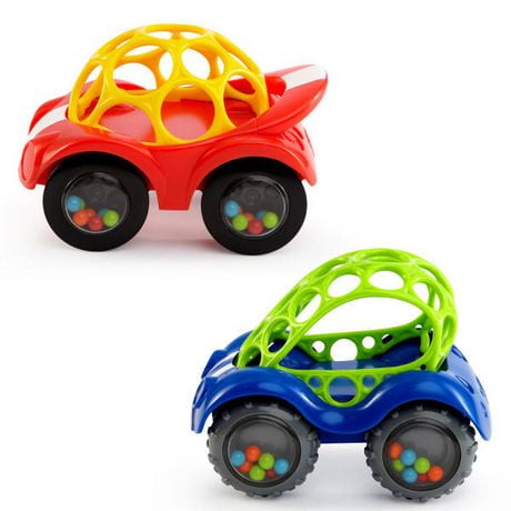 Bright Starts Oball Rattle & Roll Car Toy, 6 months to 3 years