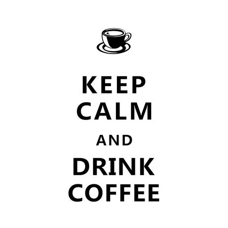 Artissimo Designs Keep Calm And Drink Coffee Wall Decal - 11W X 23.2H ...