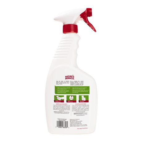 Nature’s Miracle Litter Box Odor Remover 709 Ml, Triple-action Formula 