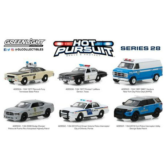 GreenLight 1:64 Hot Pursuit Véhicules moulés sous pression Série 28