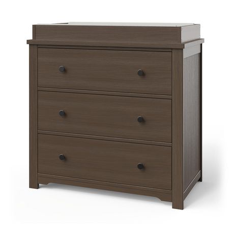 Forever Eclectic Harmony 3-Drawer Dresser with Changing Table Topper ...